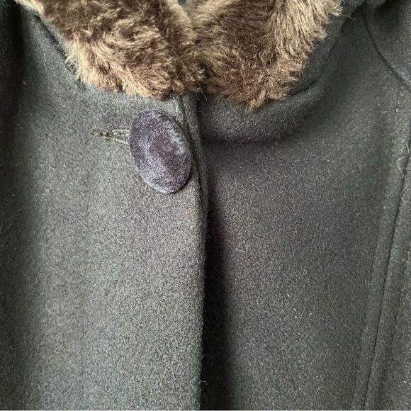 Stephanie Mathew's Kids Blue Long Wool Blend Coat Size 7 - Picture 5 of 9